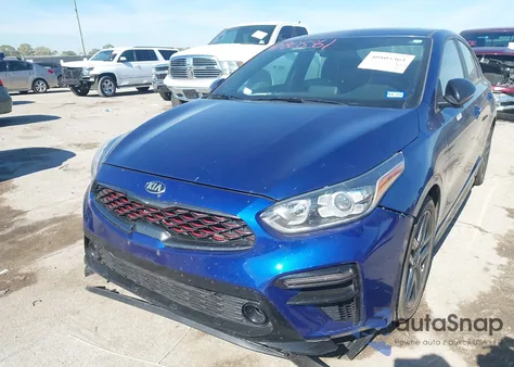 2021 Kia Forte Gt-Line из США, поврежденный, VIN 3KPF34AD3ME330643